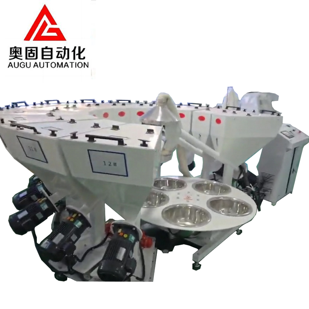 Augustus Weegsysteem voor chemische mixerapparatuur met 10 stations: stabiel, nauwkeurig en aanpasbaar